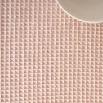 Table Runner Muaré Waffle Light Pink 45 x 140 cm 2