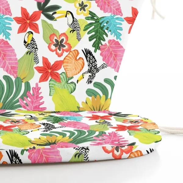 Chair cushion Belum 0120-404 48 x 5 x 90 cm Flowers