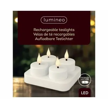 LED Candle Lumineo 485346 Rechargeable Inside (4 Units) 2