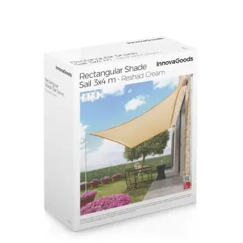 Rectangular Shade Sail Reshad InnovaGoods 3 x 4 m 2