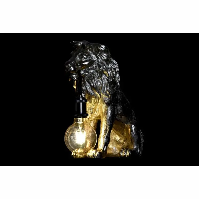 Desk lamp DKD Home Decor Golden Lion 220 V 50 W...