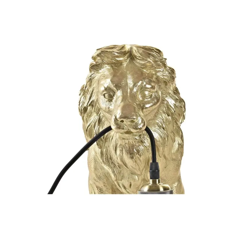 Desk lamp DKD Home Decor Golden Lion 220 V 50 W...