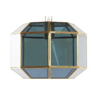 Ceiling Light DKD Home Decor Crystal Blue Golden Brass 50... 2