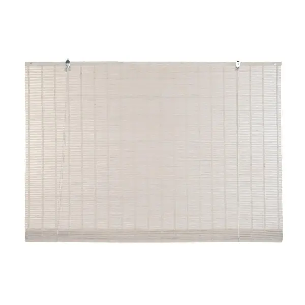 Roller blinds DKD Home Decor Varnished White Bamboo 120 x 2 x 230 cm