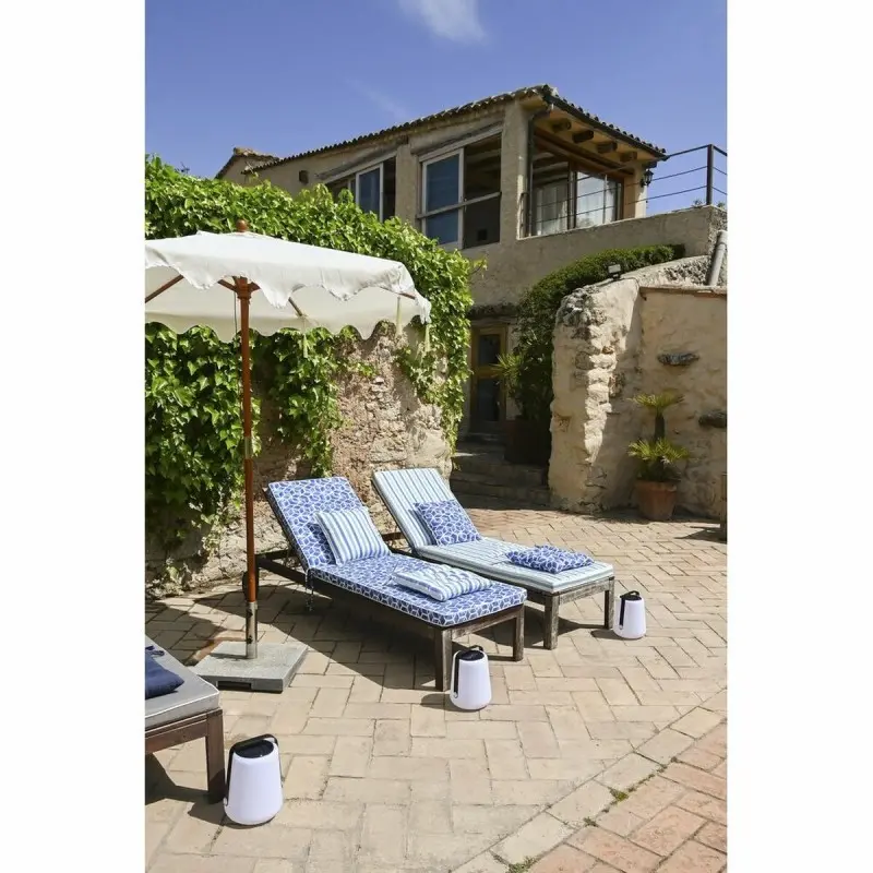 Cushion DKD Home Decor Blue White Rectangular...