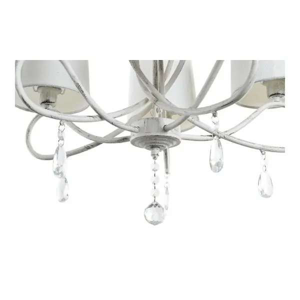 Ceiling Light DKD Home Decor White Multicolour Transparent Metal 25 W Shabby Chic 220 V 54 x 54 x 37 cm