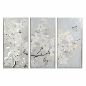 Set of 3 pictures DKD Home Decor Tree Oriental 150 x 4 x...