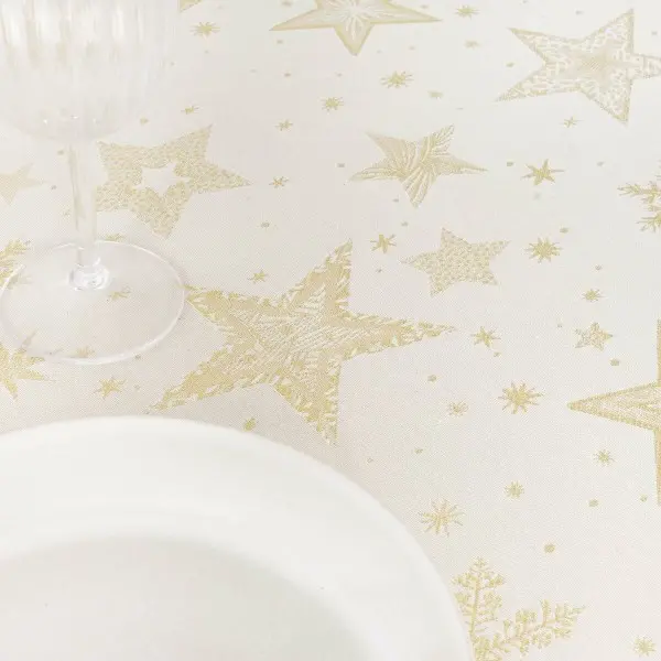 Stain-proof tablecloth Muaré Christmas 155 x 155 cm