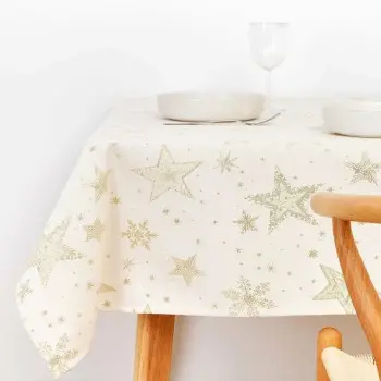 Stain-proof tablecloth Muaré Christmas 240 x 155 cm