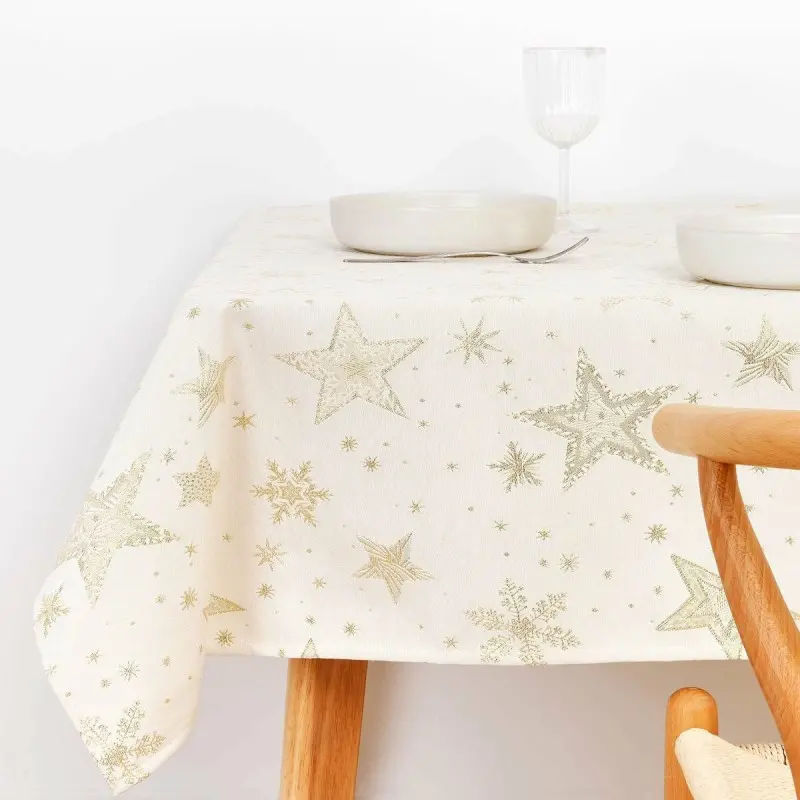 Stain-proof tablecloth Muaré Christmas 240 x 155 cm