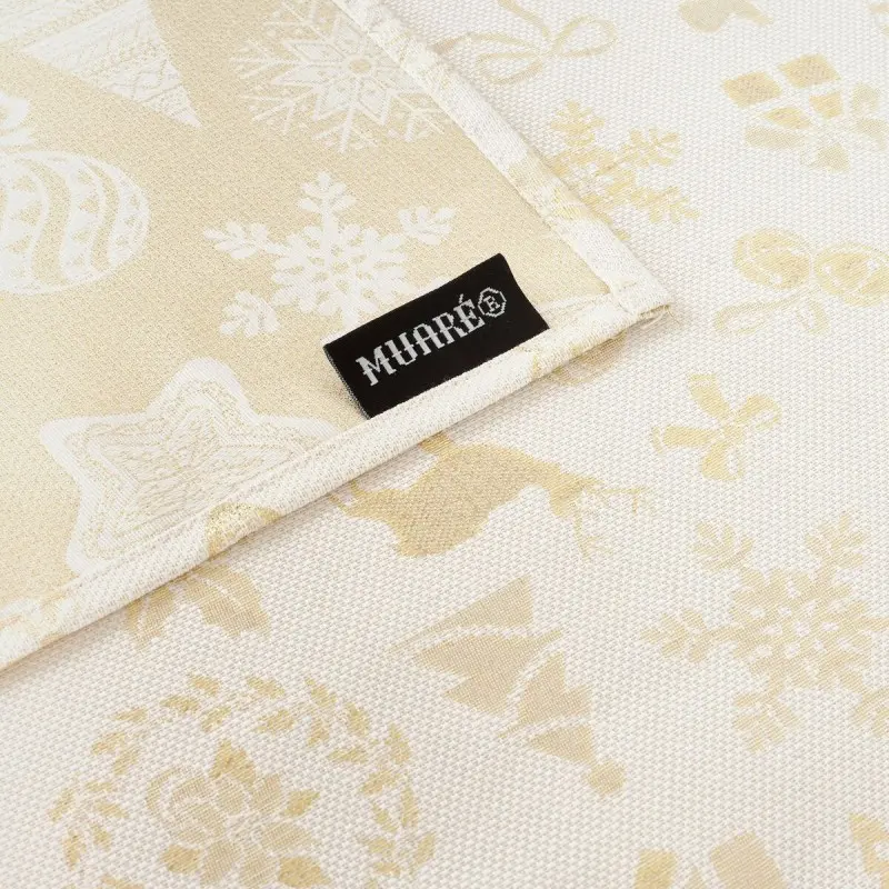 Stain-proof tablecloth Muaré Christmas 155 x...