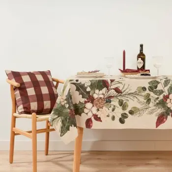 Stain-proof tablecloth Muaré Christmas 350 x 155 cm 2