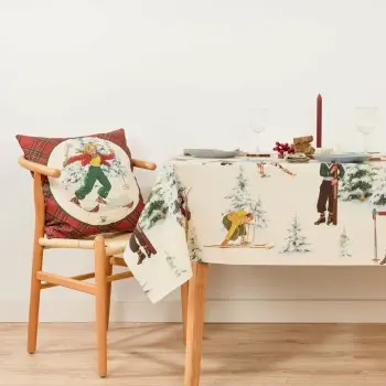 Stain-proof tablecloth Muaré Christmas Sky 200 x 155 cm 2