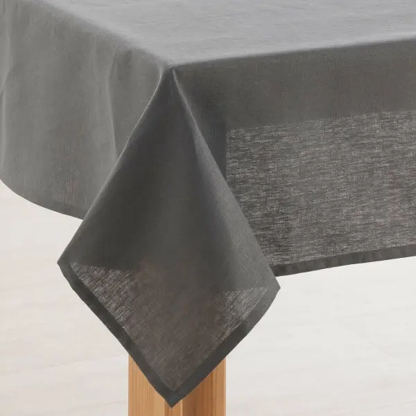 Tablecloth Muaré 400 x 150 cm Anthracite