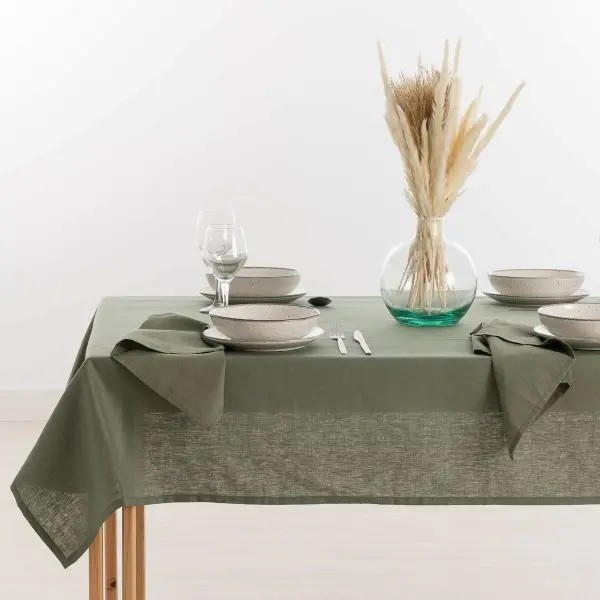 Tablecloth Muaré 100 x 130 cm Military green
