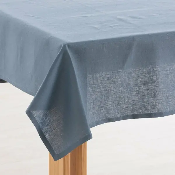Tablecloth Muaré 350 x 150 cm Blue