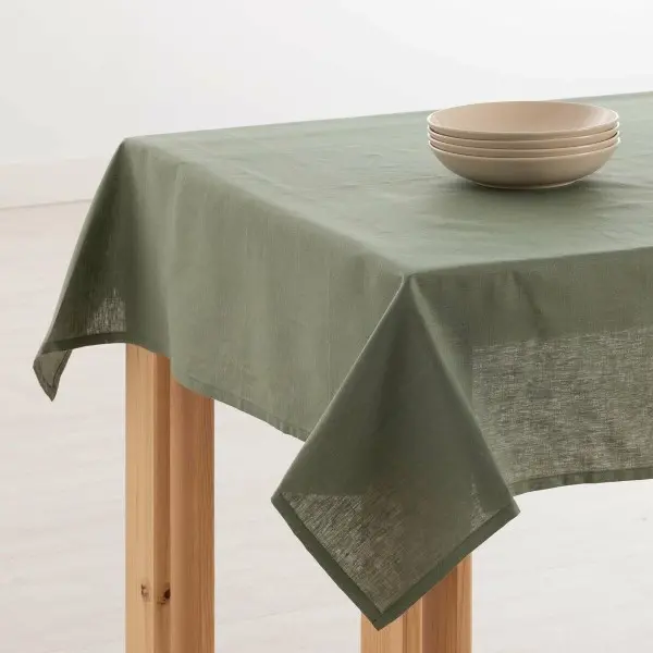 Tablecloth Muaré 140 x 150 cm Military green