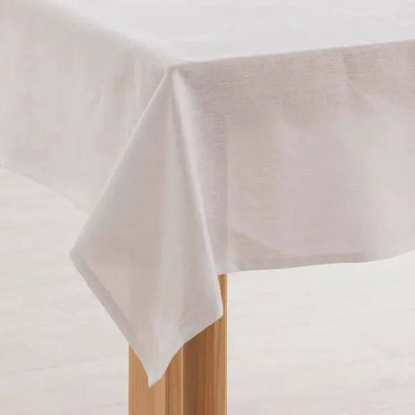 Tablecloth Muaré 200 x 150 cm White
