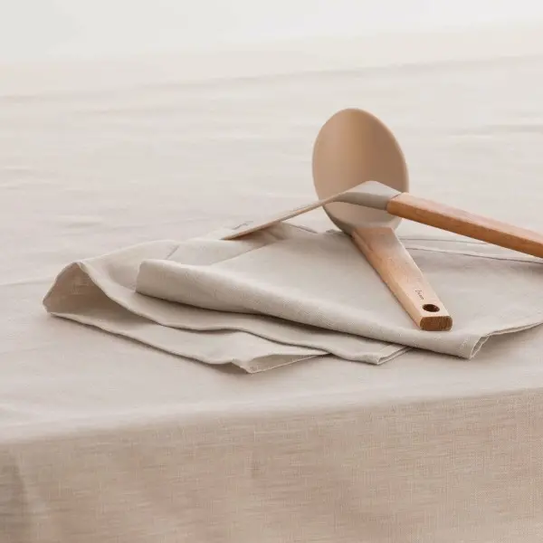 Tablecloth Muaré 400 x 150 cm Light grey