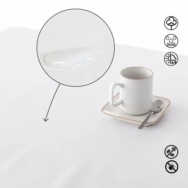 Tablecloth Muaré 140 x 150 cm Light grey