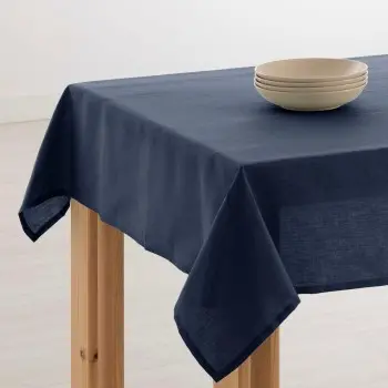 Tablecloth Muaré 300 x 150 cm Dark blue 2