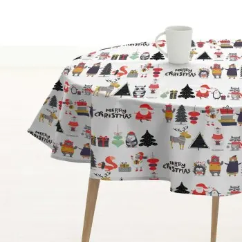 Tablecloth Muaré Noel White