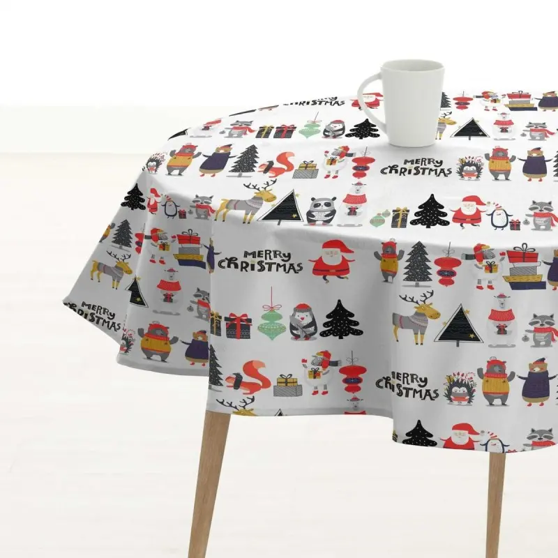 Tablecloth Muaré Noel White