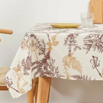 Stain-proof resined tablecloth Muaré Christmas 200 x 140 cm