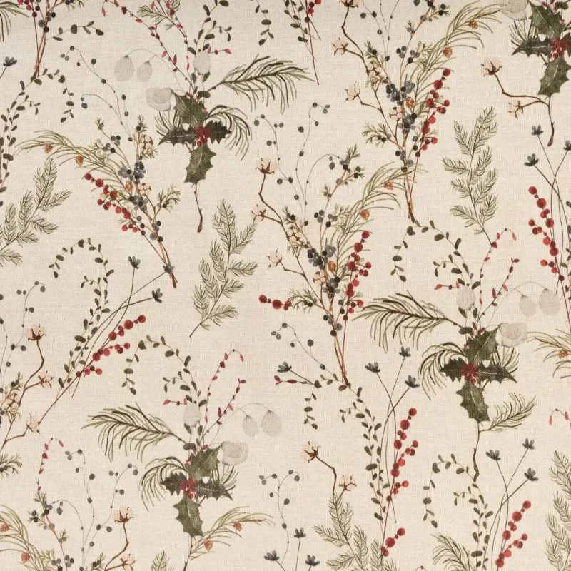 Stain-proof resined tablecloth Muaré Christmas...