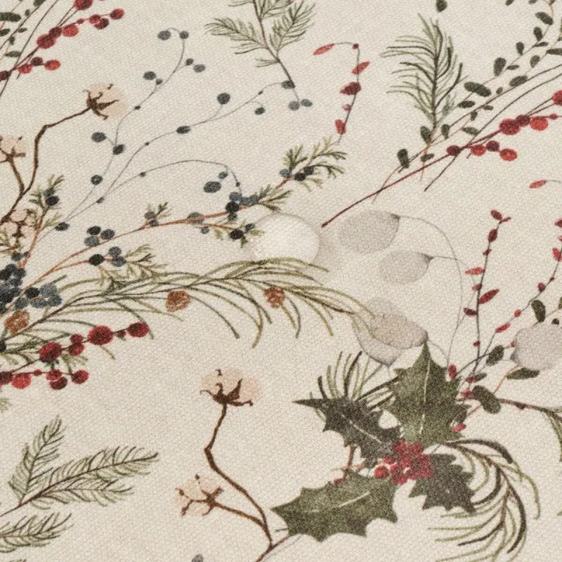 Stain-proof resined tablecloth Muaré Christmas...
