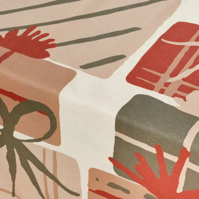 Stain-proof resined tablecloth Muaré Christmas...