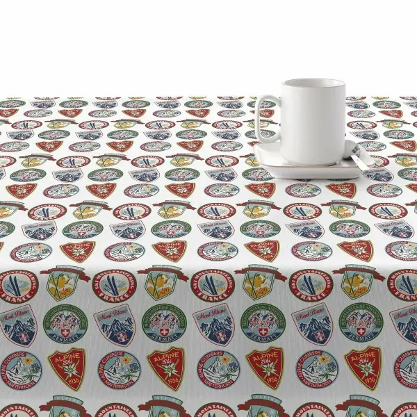 Stain-proof resined tablecloth Muaré Christmas Sky 140 x 140 cm