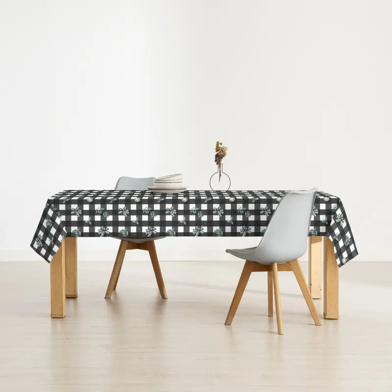 Stain-proof resined tablecloth Muaré Elegant...