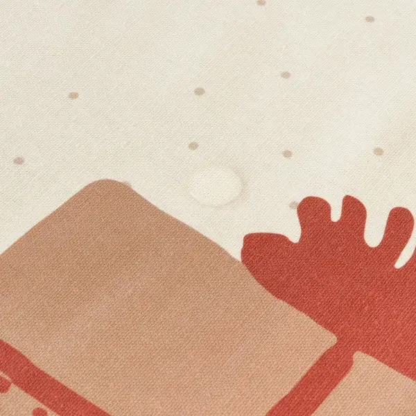 Stain-proof resined tablecloth Muaré Christmas Present 300 x 140 cm