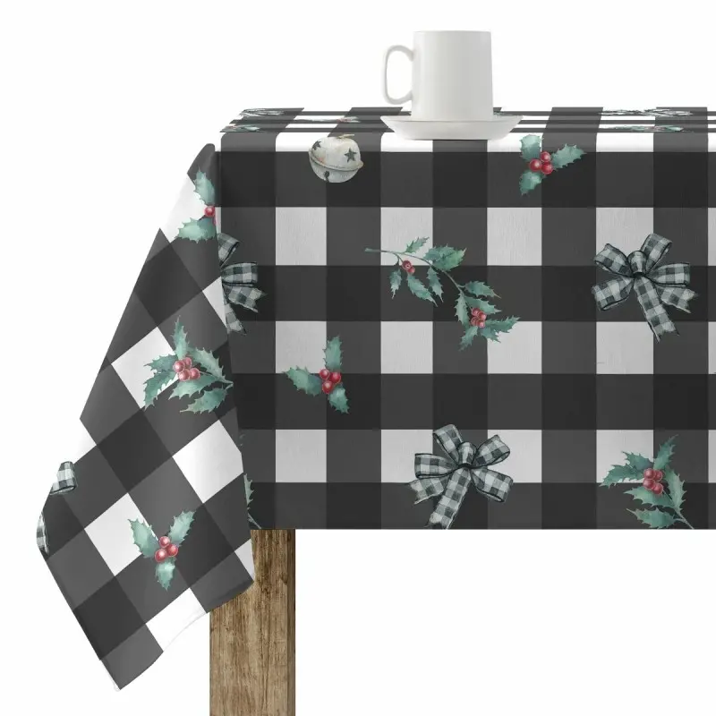 Stain-proof resined tablecloth Muaré Elegant Christmas 100 x 140 cm