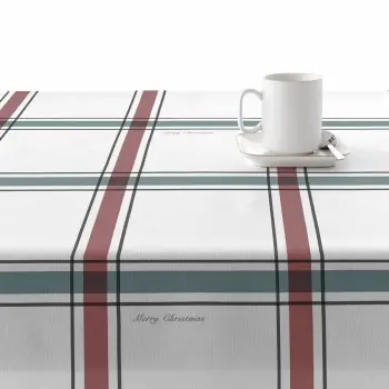 Stain-proof resined tablecloth Muaré Elegant Christmas... 2