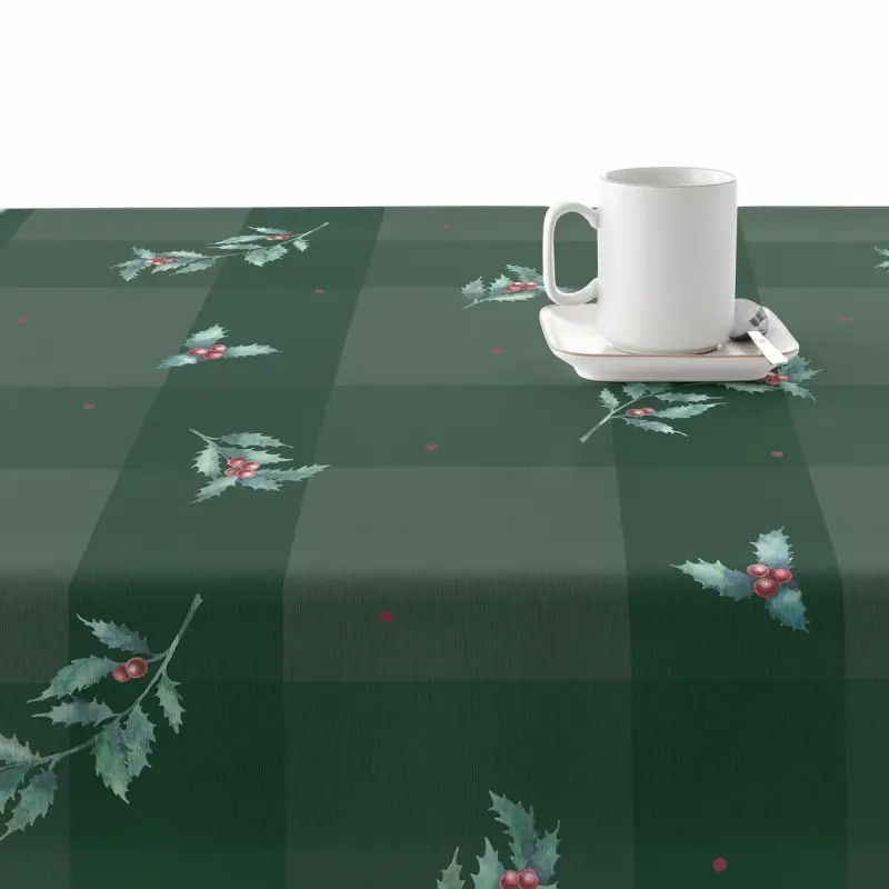 Stain-proof resined tablecloth Muaré Christmas...