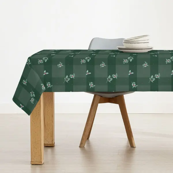 Stain-proof resined tablecloth Muaré Christmas 100 x 140 cm