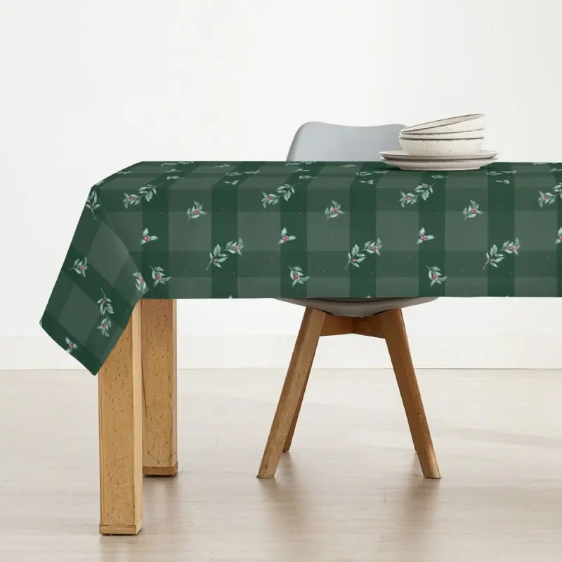 Stain-proof resined tablecloth Muaré Christmas...