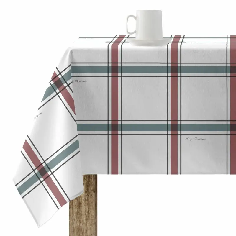 Stain-proof resined tablecloth Muaré Elegant Christmas 200 x 140 cm