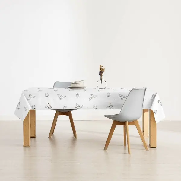 Stain-proof resined tablecloth Harry Potter Hedwig 140 x 140 cm