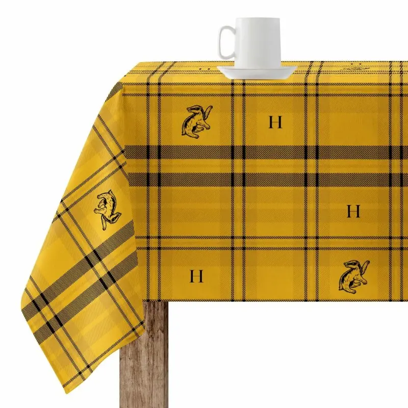 Stain-proof resined tablecloth Harry Potter Hufflepuff 300 x 140 cm