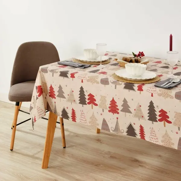 Stain-proof resined tablecloth Muaré Laponia 250 x 140 cm