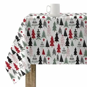 Stain-proof resined tablecloth Muaré Laponia 140 x 140 cm
