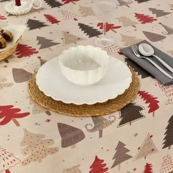 Stain-proof resined tablecloth Muaré Laponia 100 x 140 cm 2
