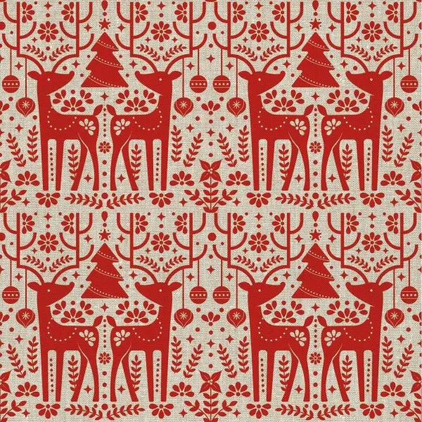 Stain-proof resined tablecloth Muaré Merry Christmas 300 x 140 cm