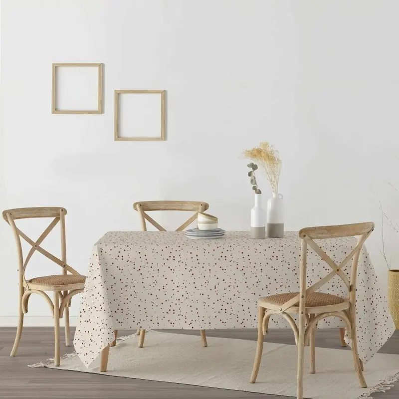 Stain-proof resined tablecloth Muaré Merry...