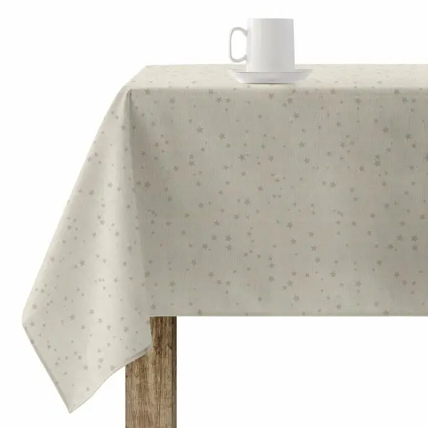 Stain-proof resined tablecloth Muaré Merry Christmas 250 x 140 cm