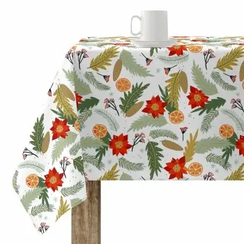 Stain-proof resined tablecloth Muaré Merry Christmas 300... 2