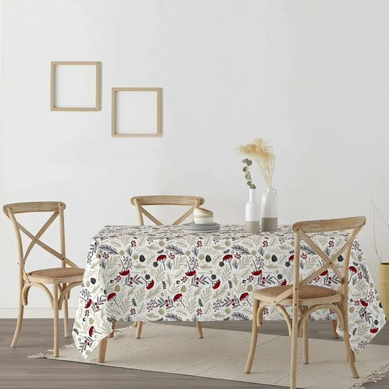 Stain-proof resined tablecloth Muaré Merry...